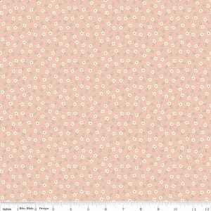 Blush &#39;n Butterscotch Ditsy Floral C15594 Blush by Riley Blake Designs - Small Flowers Blossoms - Quilting Cotton Fabric