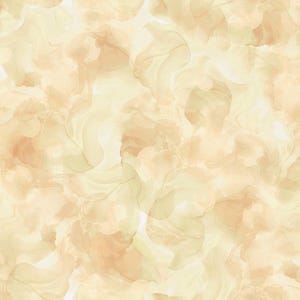 May include: Abstract background with a seamless pattern of light yellow and beige watercolor swirls.