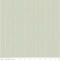 SALE 1\/8 Eighth Inch Stripe on Ivory C505 Sage - Riley Blake Designs - Small Striped - Quilting Cotton Fabric