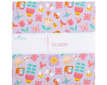 Patchwork Layer Cake 10" Stacker Bundle 10-17240-42 - Riley Blake Designs - 42-Piece Precut  - Quilting Cotton Fabric