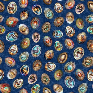 Dragon Fyre 29930 Dragon Eggs W - by QT Fabrics - Fire Breathing Dragons - Quilting Cotton Fabric
