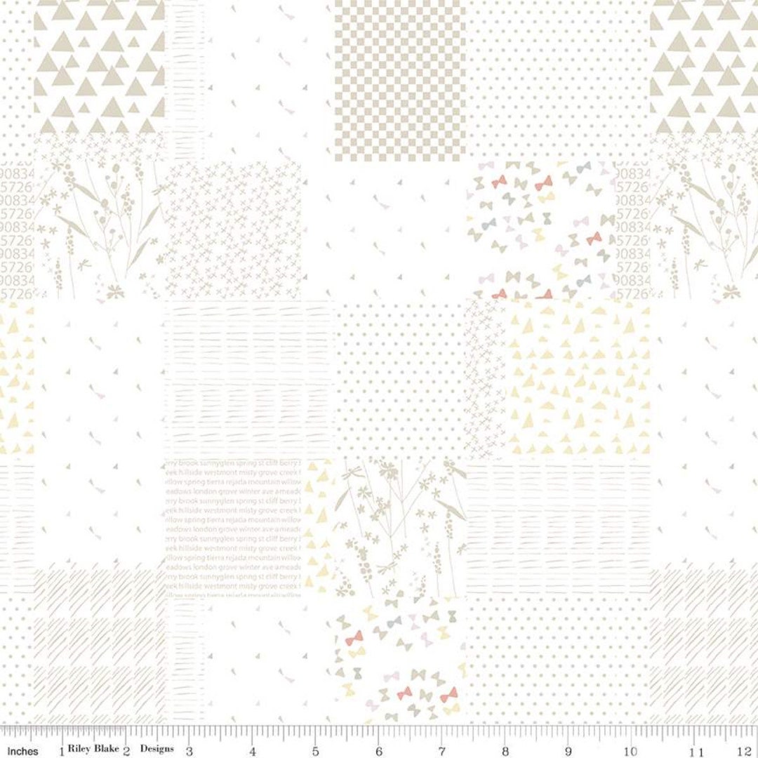 Hush Hush Patchwork C11175 - Riley Blake Designs - Low Volume Prints ...