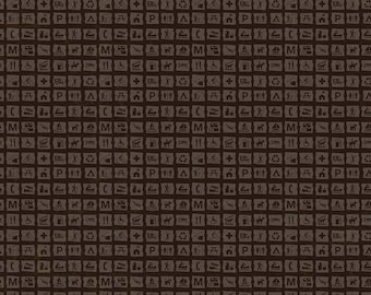 SALE National Parks Signs Dark Brown - Riley Blake Designs - Recreation Outdoors Icons - Quilting Cotton Fabric
