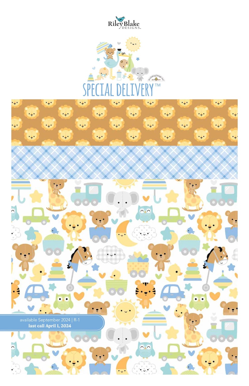 SALE Special Delivery Fat Quarter Bundle 15-piece - Riley Blake Designs ...