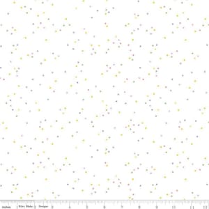 SALE Blossom on White Spring by Riley Blake Designs - Quilting Cotton Fabric