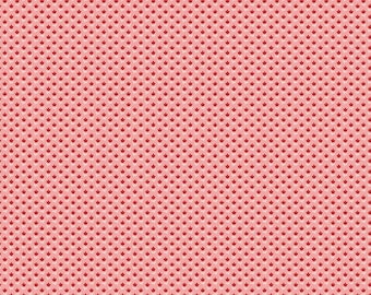 SALE Mercantile Dearest C14387 Coral - Riley Blake Designs - Floral Flowers - Lori Holt - Quilting Cotton Fabric