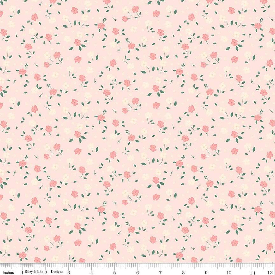 At First Sight Blossoms C12686 Blush Riley Blake Designs Floral Flowers ...