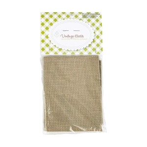 SALE Lori Holt Vintage Cloth 10-Count VC18 Tula Burlap - Riley Blake Designs - 18&quot; x 18&quot; Rayon/Cotton Blend - Counted Cross Stitch