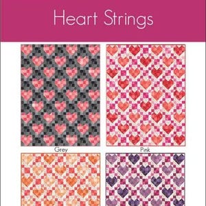 SALE Heart Strings Quilt Pattern VC-1254 - Moda Fabrics - INSTRUCTIONS Only - Piecing