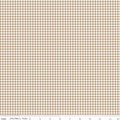 SALE Bee Ginghams Jennifer C12559 Brown Sugar - Riley Blake - 1/4" PRINTED Gingham Dotted Square - Lori Holt - Quilting Cotton Fabric