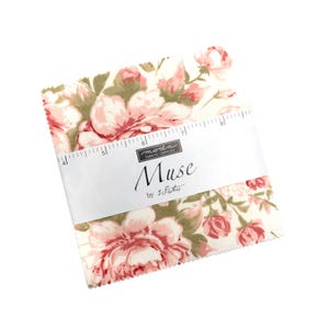 Muse Charm Pack 5&quot; Stacker Bundle - Moda Fabrics - 42 piece Precut Pre cut - Floral Flowers - Quilting Cotton Fabric