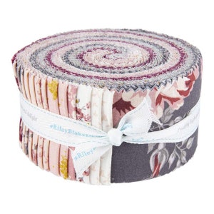 SALE Exquisite 2.5-Inch Rolie Polie Jelly Roll 40 pieces Riley Blake Designs - Precut Bundle - Floral Flowers - Quilting Cotton Fabric