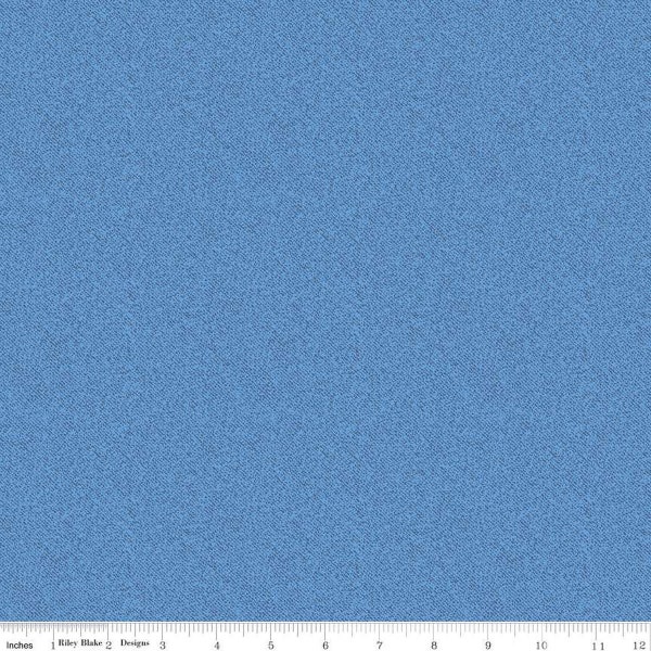 Blue Jean Texture C12726 Blue by Riley Blake Designs - Printed Denim-Like Semi-Solid - Quilting Cotton Fabric