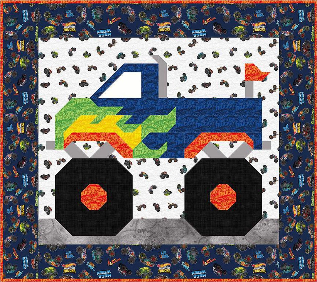 Hot Wheels Monster Truck Quilt PATTERN P181 by Counted Quilts Lisa