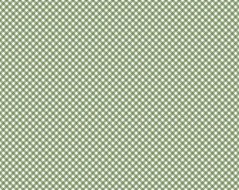 Tela de algodón para acolchado de Riley Blake Designs - Vichy Albahaca para bebé niño