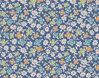 3-Yard Cut - DEAL Autumn Cosmos WIDEBACK WB14672 Denim - Riley Blake Designs - 108" - Quilting Cotton Fabric