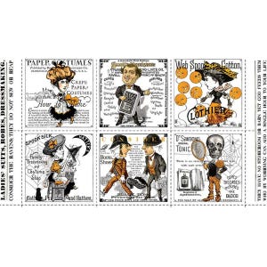SALE Costume Maker&#39;s Act II Large Patch Panel PD16001 - Riley Blake Designs - Halloween - J Wecker Frisch - Quilting Cotton Fabric