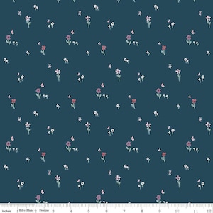 Buds & Butterflies Meadow Minuet C15352 Emerald by Riley Blake Designs - Flowers Floral - Quilting Cotton Fabric