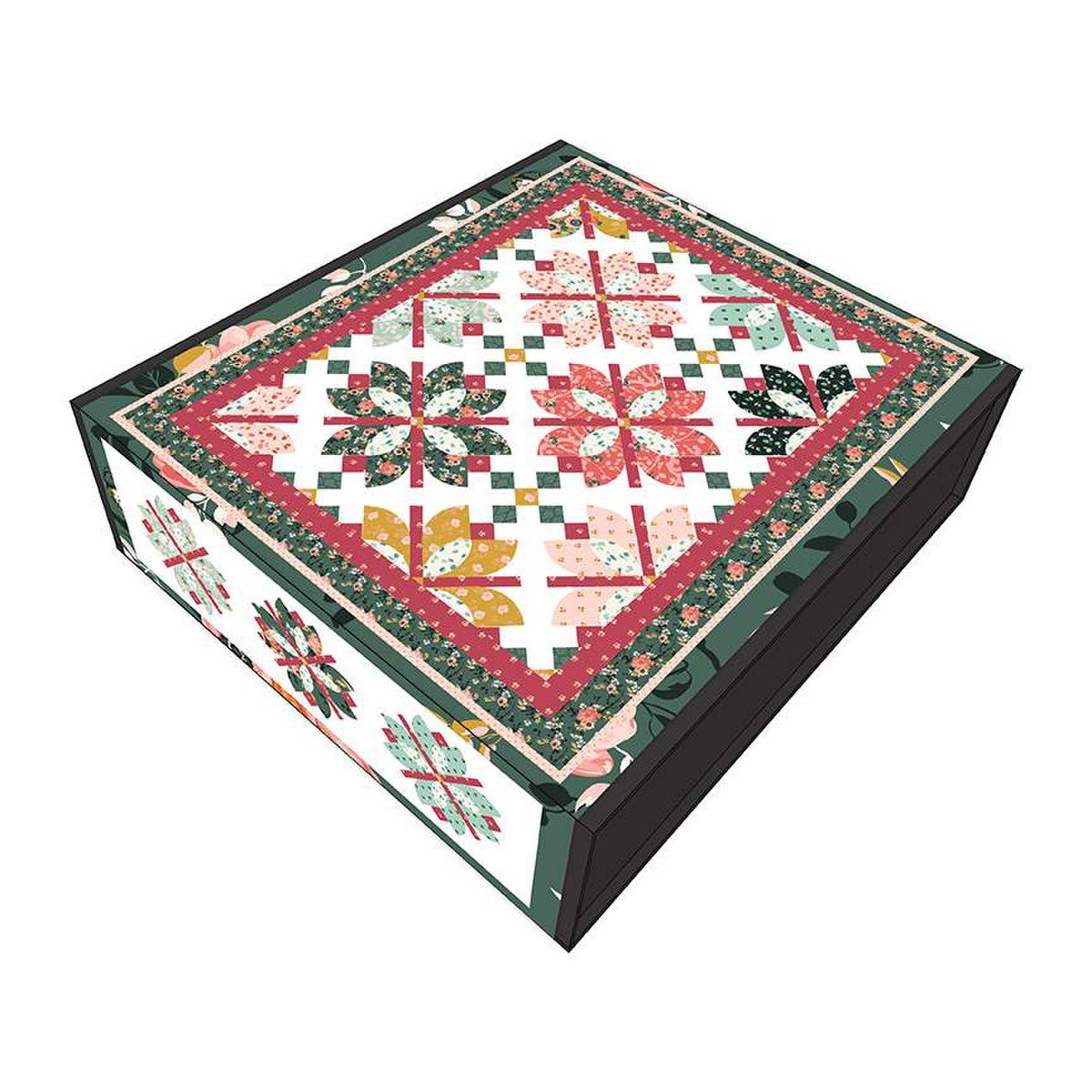 SALE Flowers Through the Lattice Boxed Quilt Kit KT-14050 - Riley Blake ...