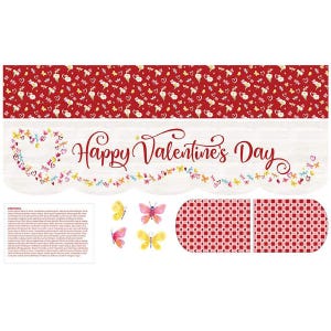 SALE Mantel Runner of the Month & More Home Decor LARGE Panel HD15511 February by Riley Blake Designs - Valentine&#39;s - Quilting Cotton Fabric