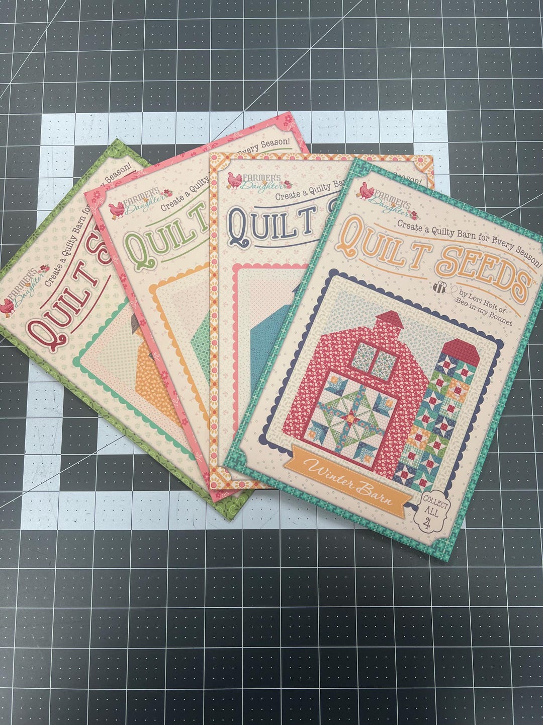 DEAL Farmers Daughter Quilt Seeds PATTERN Set of All 4 - Lori Holt ...