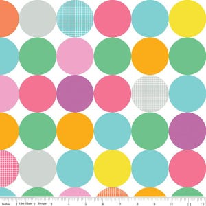 3 Yard Cut - SALE Effervescence WIDE BACK WB13735 Multi - Riley Blake Designs - Geometric Circles  - Quilting Cotton Fabric