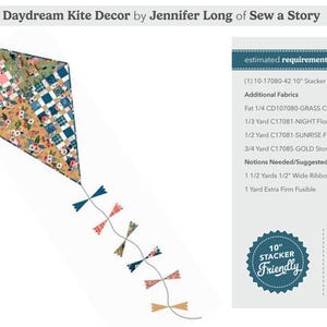 Daydream Kite Decor PATTERN Kite Pattern - Riley Blake - INSTRUCTIONS Only