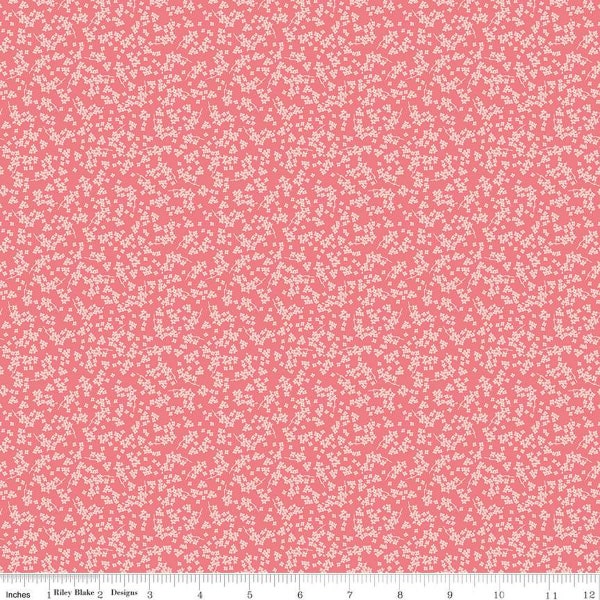 SALE Spring Gardens Ditsy Floral C14115 Sugar Pink by Riley Blake Designs - Flower Flowers - Quilting Cotton Fabric