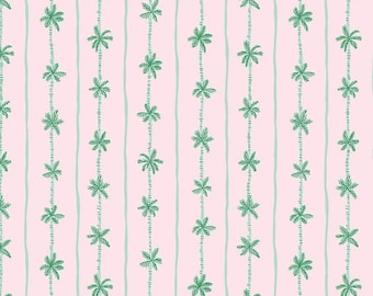 Forever Neverland Palm Stripe C15906 Pink - Riley Blake Designs - Peter Pan Trees Striped Lines - Quilting Cotton Fabric
