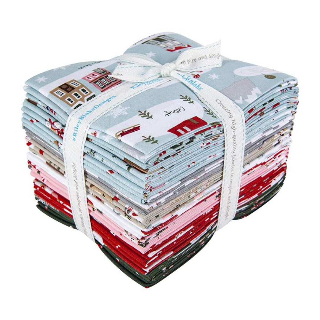SALE Warm Wishes Fat Quarter Bundle 21 Pieces Riley Blake Designs Pre ...