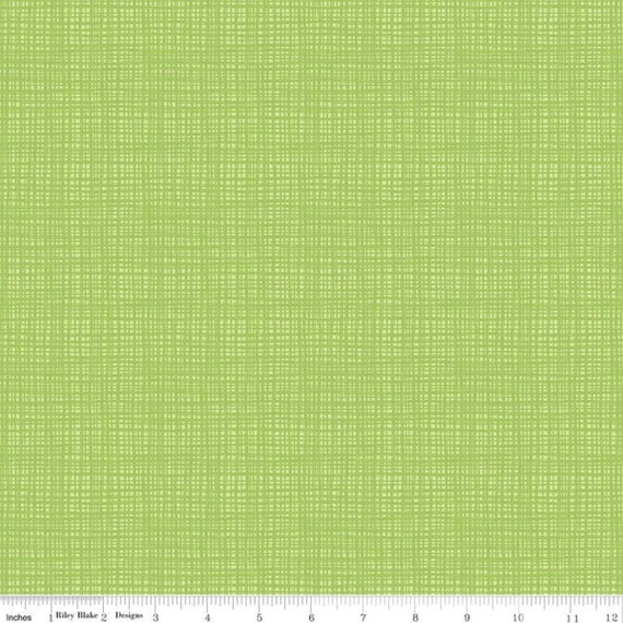 Vintage Dress Fabric Fat Quarter in green and cream with great texture