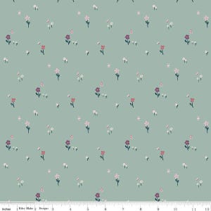 Buds & Butterflies Meadow Minuet C15353 Stone by Riley Blake Designs - Flowers Floral - Quilting Cotton Fabric