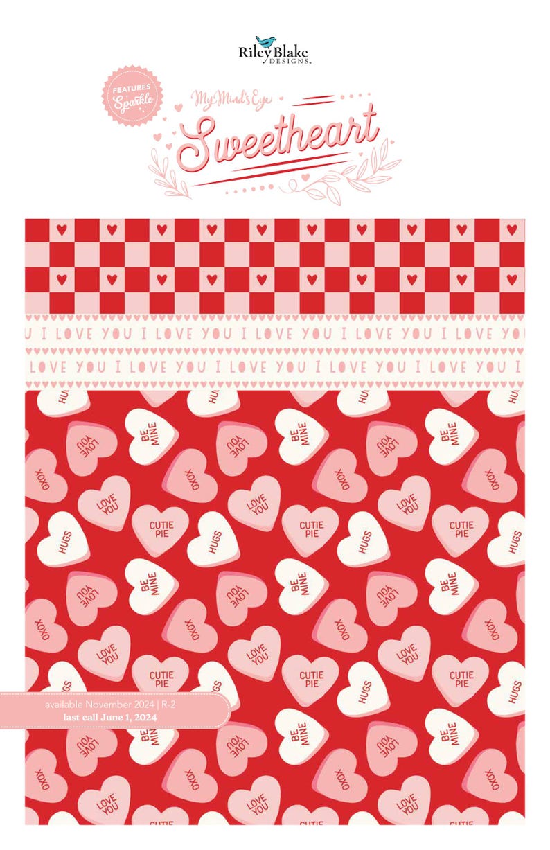 SALE Sweetheart Fat Quarter Bundle - 21-piece - Riley Blake Designs ...