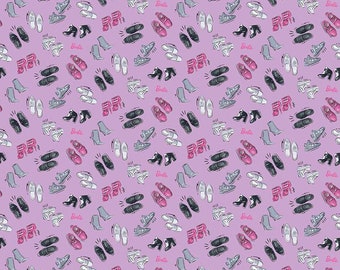 Licensed Barbie Words Black C9733-BLACK Cotton Woven Fabric – The Fabric  Candy Shoppe
