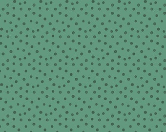 Alphabet Zoo Dots C14095 Pine by Riley Blake Designs - Dot Dotted - Quilting Cotton Fabric