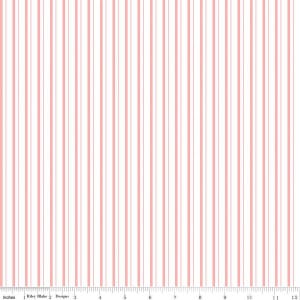 SALE Take Heart Stripe C15389 Pink - Riley Blake Designs - Valentine&#39;s Day Stripes - Quilting Cotton Fabric