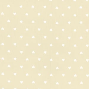 Fat Quarter End of Bolt - Juicy Hearts RS0091 Shell - Moda Fabrics - Novelty Retro Heart - Quilting Cotton Fabric