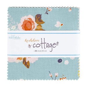 Hidden Cottage Charm Pack 5" Stacker Bundle - Riley Blake Designs - 42 piece Precut Pre cut - Floral Flowers - Quilting Cotton Fabric