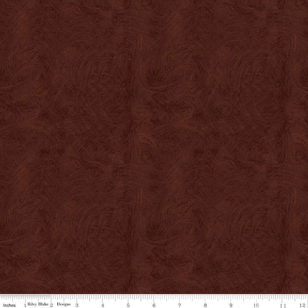 Ride the Range Brush C12744 Chocolate - Riley Blake Designs - Tone-on-Tone Semi-Solid - Quilting Cotton Fabric