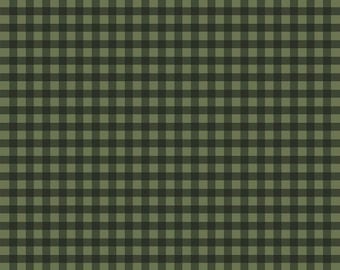 Green Buffalo Plaid Fabric - Quality COTTON Flannel Fabric by the Yard-  Mammoth Flannel from Robert Kaufman, Apparel Fabric, 3/4 Plaid C9