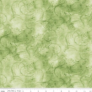 SALE Painter's Watercolor Swirl C680 Sage Green - Riley Blake Designs - Green Tone-on-Tone - Quilting Cotton Fabric