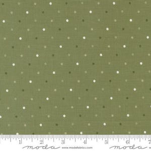 Magic Dot 5230 Fern - Moda Fabrics - Polka Dots Dotted - Quilting Cotton Fabric