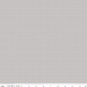 May include: A white fabric with a gray gingham pattern. The fabric is 12 inches wide and has a ruler marked in inches along the bottom.