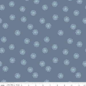 Butterfly Blossom Floral C13274 Stone Blue by Riley Blake Designs - Flowers Flower - Quilting Cotton Fabric