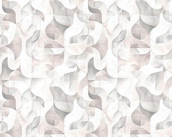 SALE Solstice Kaleidoscope Geo 31231 Gray K - QT Fabrics - Geometric Abstract Stained Glass - Quilting Cotton Fabric