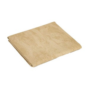 May include: A beige canvas fabric with a woven texture. The fabric is folded and lying flat on a white background.