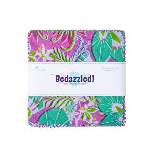 SALE Batiks Expressions Bedazzled! Charm Pack 5&quot; Stacker Bundle - Riley Blake Designs - 42 piece Precut Pre cut - Quilting Cotton Fabric