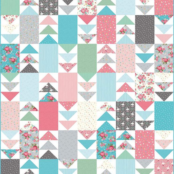 Take Me Home Quilt PATTERN P151 by Melanie Collette - Riley Blake Designs - INSTRUCTIONS Only - Beginner Friendly Two Sizes