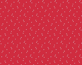 OFERTA Estampado básico de temporada Estrellas C657 Rojo - Riley Blake Designs - Estrella patriótica americana del Día de la Independencia - Tela de algodón para patchwork