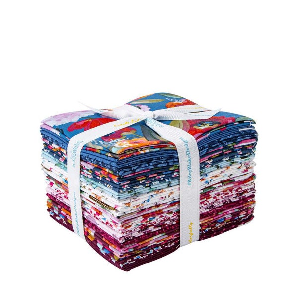 SALE Poppies & Plumes Fat Quarter Bundle 21-Piece - Riley Blake Designs -  Precut - Quilting Cotton Fabric